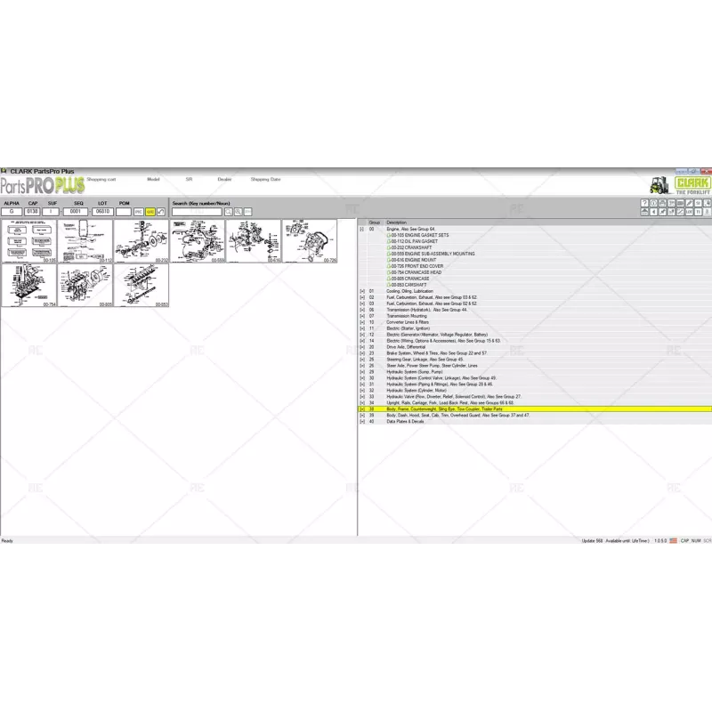 CLARK FORKLIFT PARTS PRO PLUS 568 [2026.01]