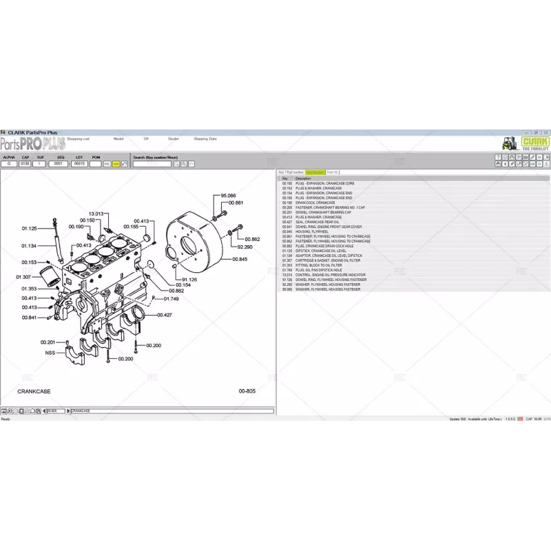 CLARK FORKLIFT PARTS PRO PLUS 568 [2026.01]
