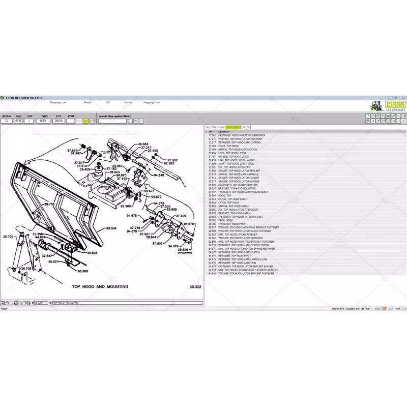 CLARK FORKLIFT PARTS PRO PLUS 568 [2026.01]