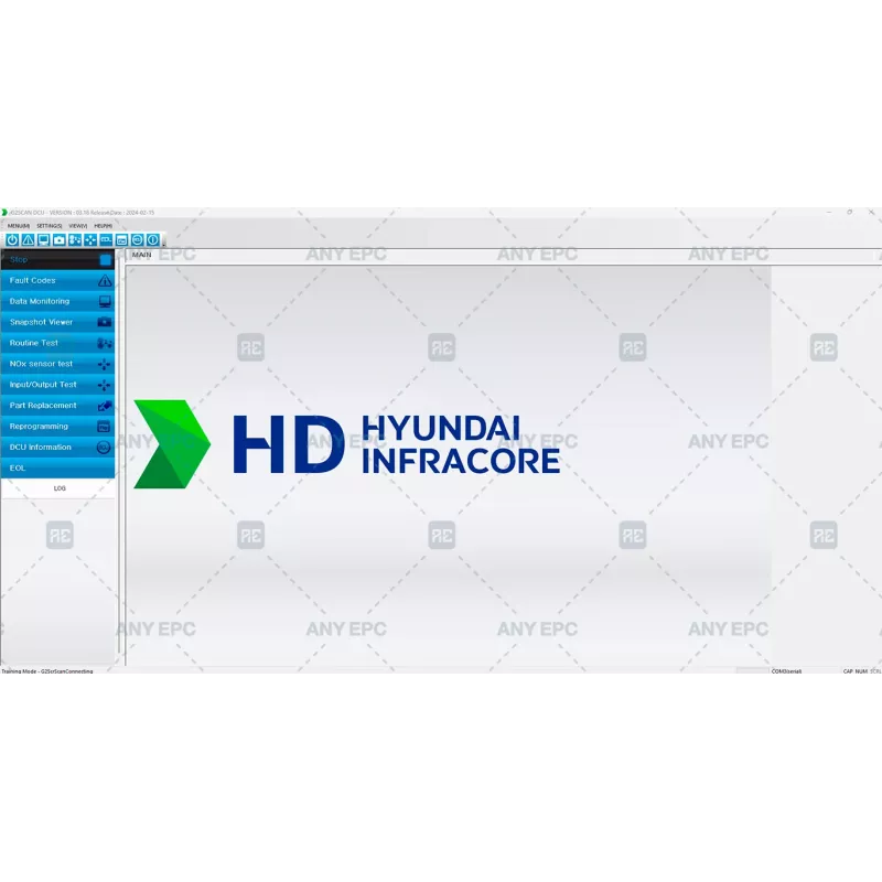 HYUNDAI INFRACORE DIAGNOSTIC TOOL G2 SCAN DCU 03.18 [2024.02]