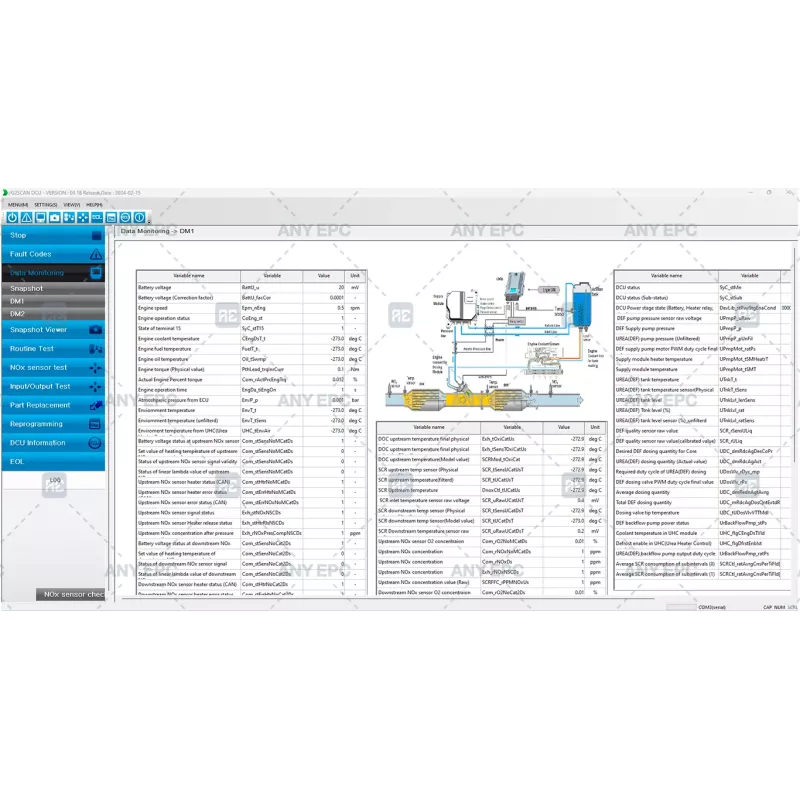HYUNDAI INFRACORE DIAGNOSTIC TOOL G2 SCAN DCU 03.18 [2024.02]