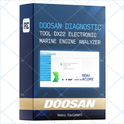 DOOSAN DIAGNOSTIC TOOL DX22 ELECTRONIC MARINE ENGINE ANALYZER 00.02 [2023.09]