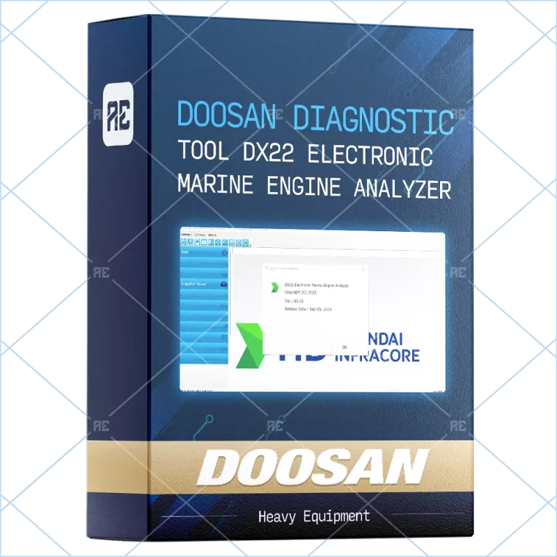 DOOSAN DIAGNOSTIC TOOL DX22 ELECTRONIC MARINE ENGINE ANALYZER 00.02 [2023.09]