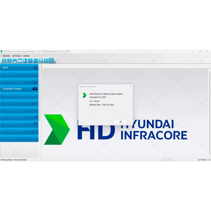 DOOSAN DIAGNOSTIC TOOL DX22 ELECTRONIC MARINE ENGINE ANALYZER 00.02 [2023.09]