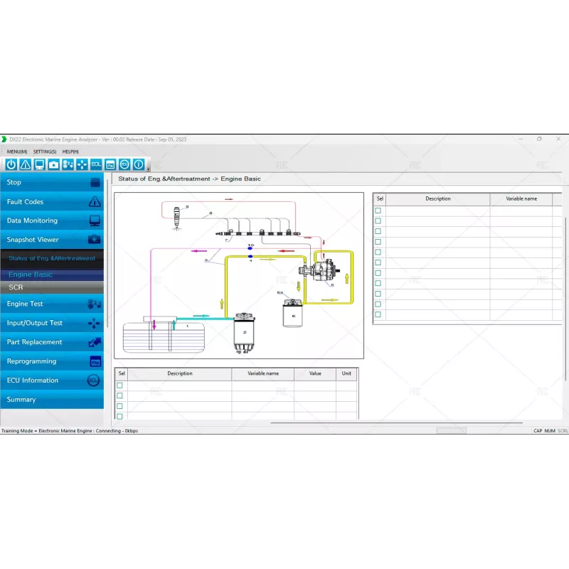 DOOSAN DIAGNOSTIC TOOL DX22 ELECTRONIC MARINE ENGINE ANALYZER 00.02 [2023.09]