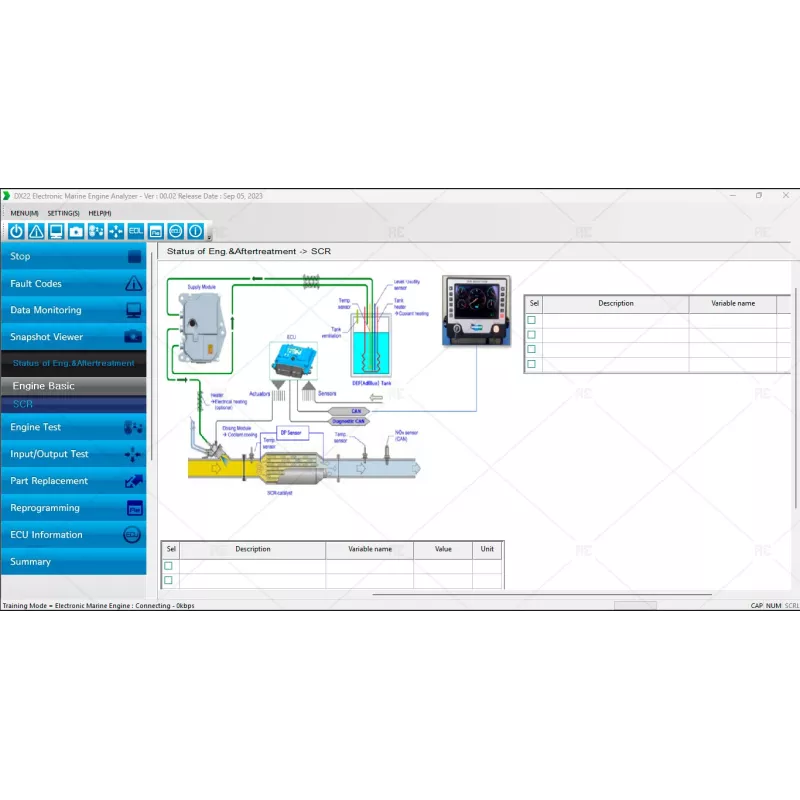 DOOSAN DIAGNOSTIC TOOL DX22 ELECTRONIC MARINE ENGINE ANALYZER 00.02 [2023.09]