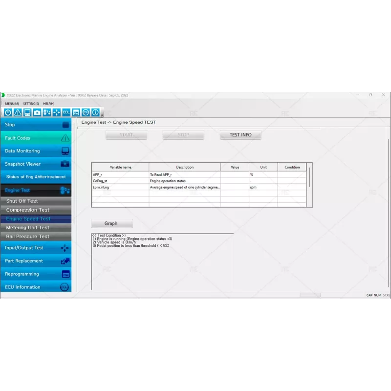 DOOSAN DIAGNOSTIC TOOL DX22 ELECTRONIC MARINE ENGINE ANALYZER 00.02 [2023.09]
