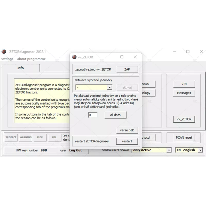 ZETOR DIAGNOSER 2022.01