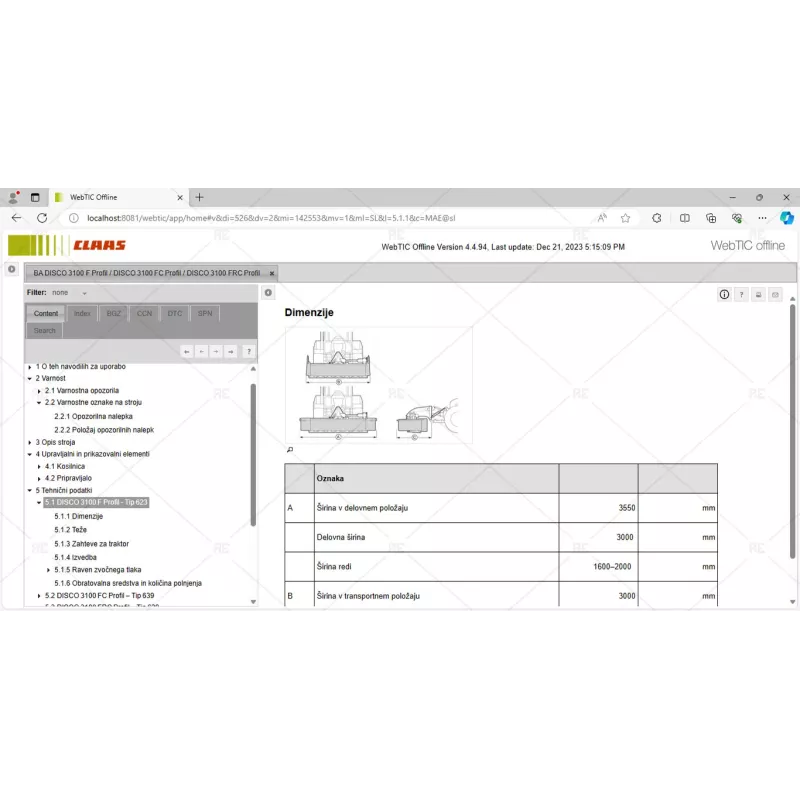 CLAAS WEBTIC OFFLINE SLOVENIAN 4.4.94 [2023.06]