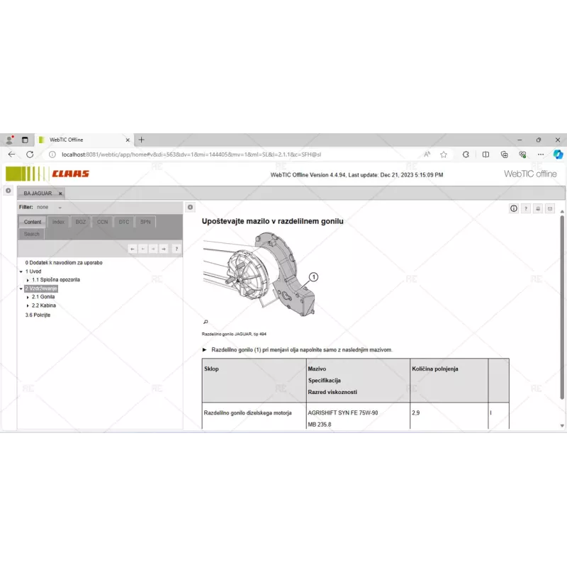 CLAAS WEBTIC OFFLINE SLOVENIAN 4.4.94 [2023.06]