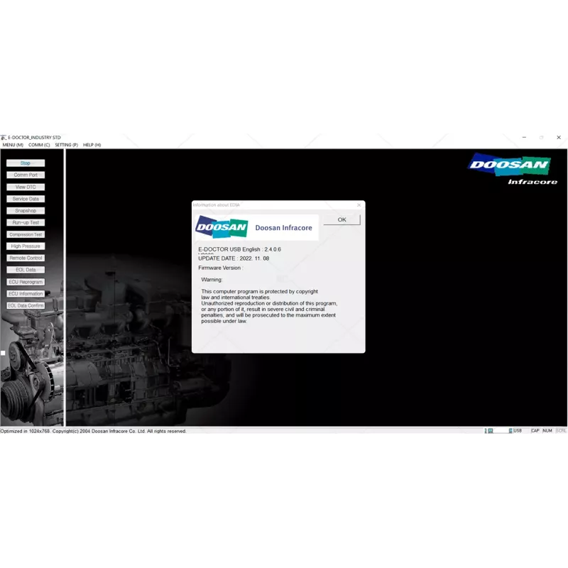 DOOSAN E-DOCTOR INDUSTRY STANDARD 2.4.0.7 [2023.06]
