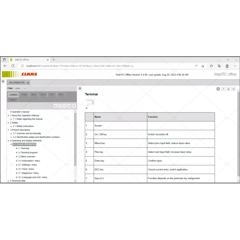 CLAAS WEBTIC OFFLINE ENGLISH-AMERICAN 4.4.94 [2023.04]