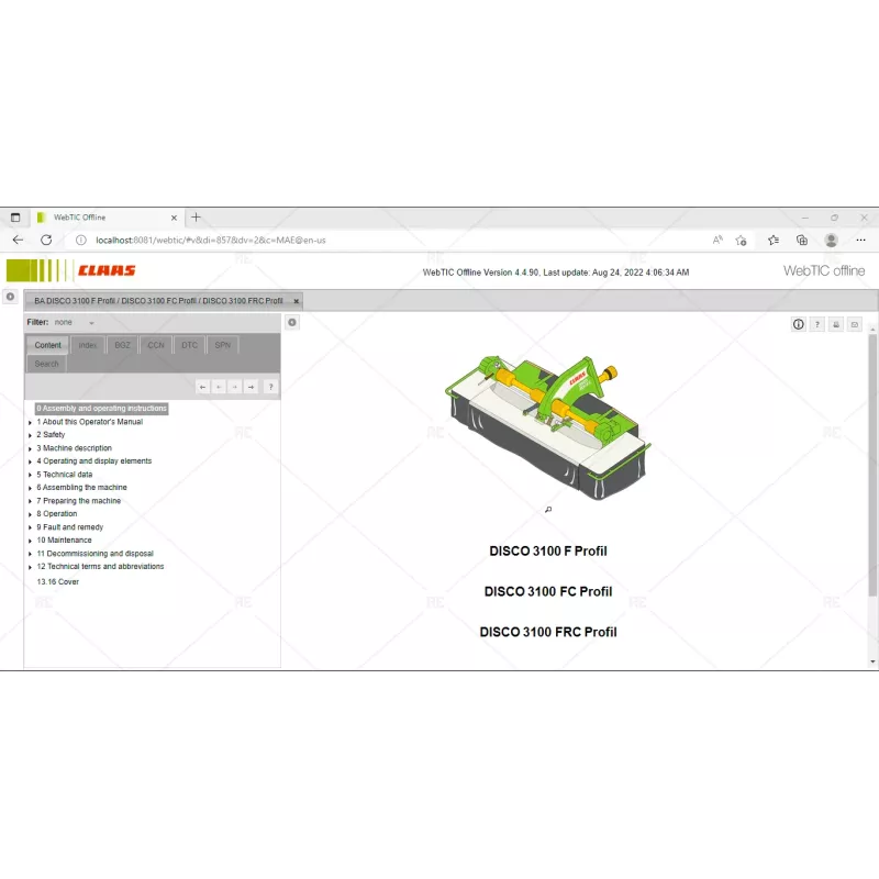 CLAAS WEBTIC OFFLINE ENGLISH-AMERICAN 4.4.94 [2023.04]
