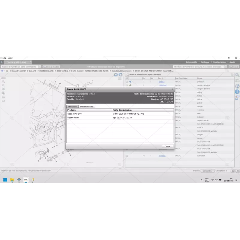CASE AGRICULTURE EUROPE EPC 2.17.3 [2020.10]