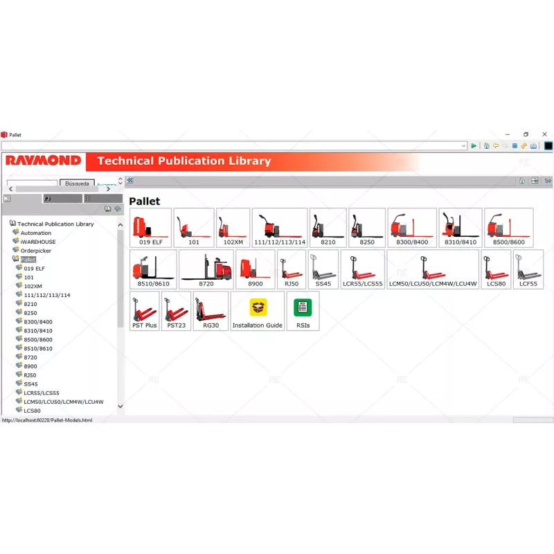 RAYMOND FORKLIFT TECHNICAL PUBLICATION LIBRARY 7.6.76 [2019.06]