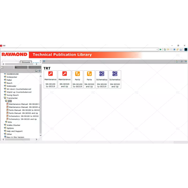 RAYMOND FORKLIFT TECHNICAL PUBLICATION LIBRARY 7.6.76 [2019.06]