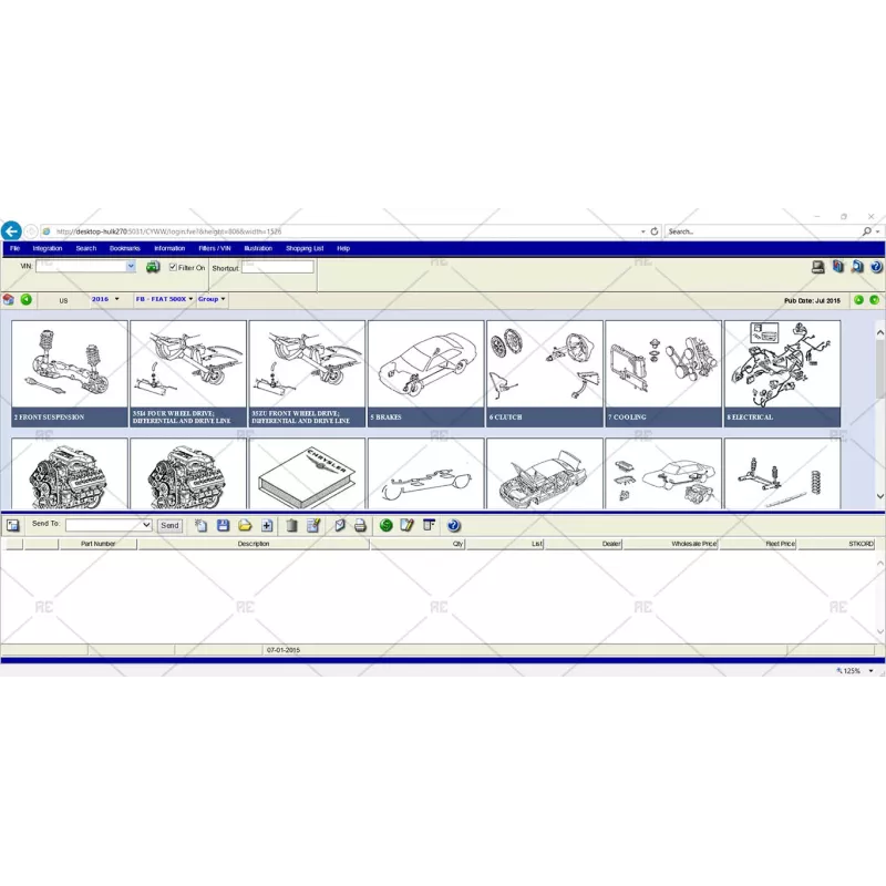 CHRYSLER PAIS SNAP-ON EPC 2015.07