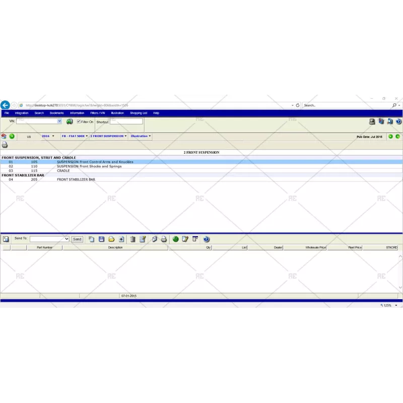 CHRYSLER PAIS SNAP-ON EPC 2015.07