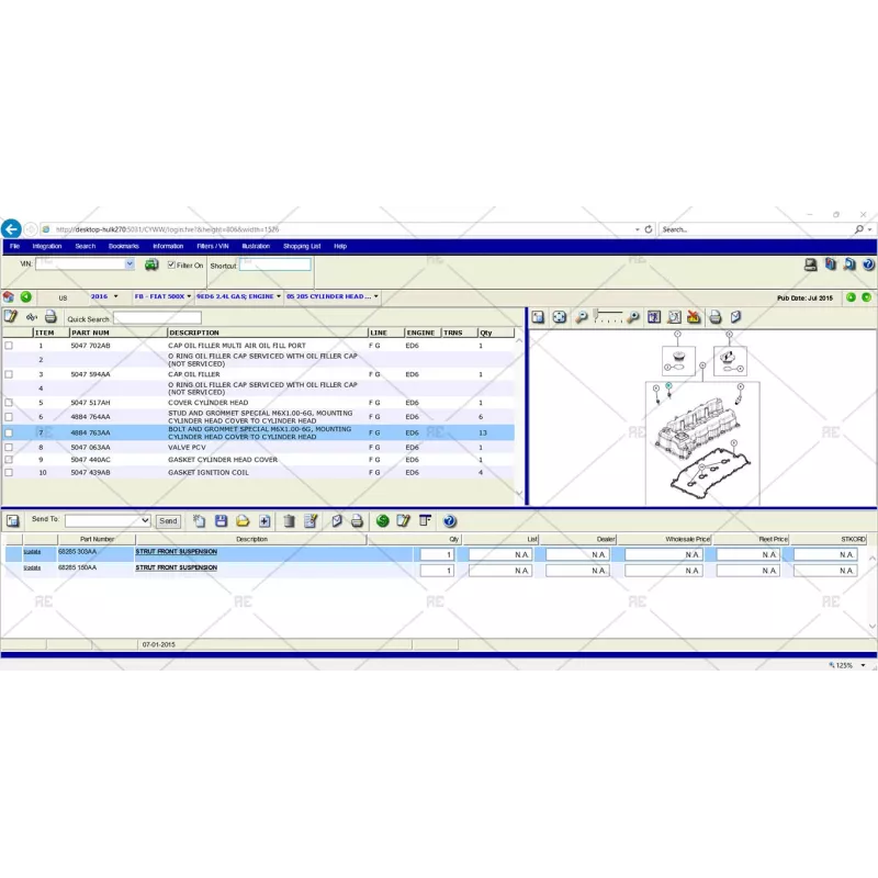 CHRYSLER PAIS SNAP-ON EPC 2015.07
