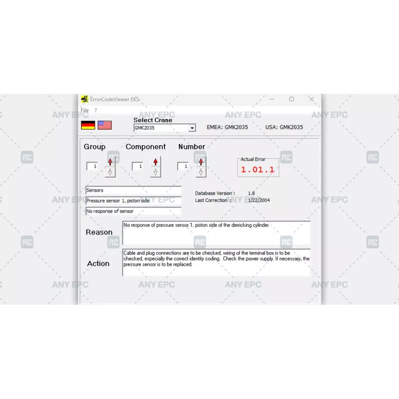 MANITOWOC ERROR CODE VIEWER 4.4.0 [2009.04]