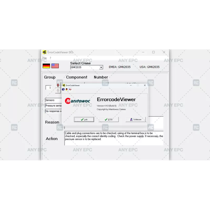 MANITOWOC ERROR CODE VIEWER 4.4.0 [2009.04]