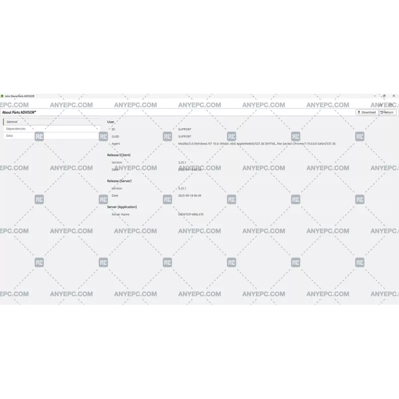 JOHN DEERE & HITACHI PARTS ADVISOR 3.25.1 [2025.09]