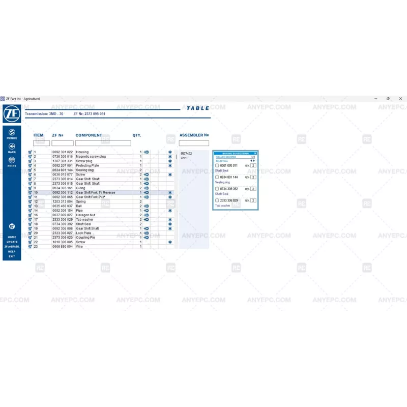 ZF EPC AGRICULTURAL 1 [2025.09]