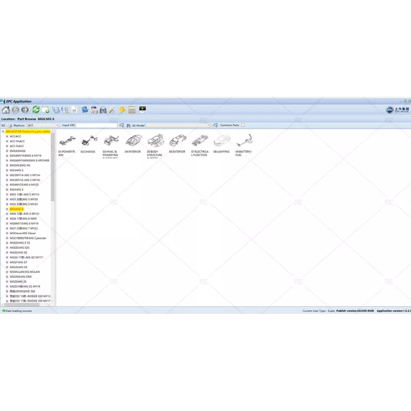SAIC MOTOR EPC GENERAL 1.0.2.0 [2025.09]