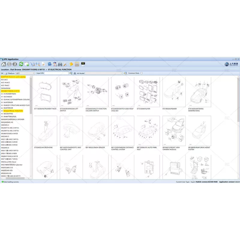 SAIC MOTOR EPC GENERAL 1.0.2.0 [2025.09]