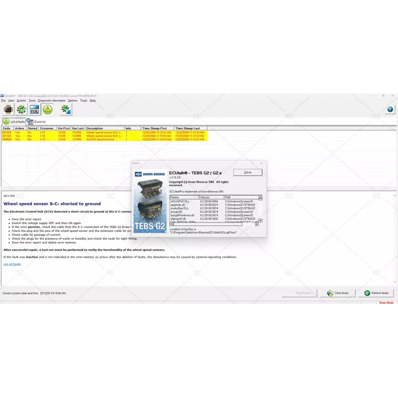 KNORR-BREMSE DIAGNOSTICS SYSTEMS 2.6.7.3 [2025.07]