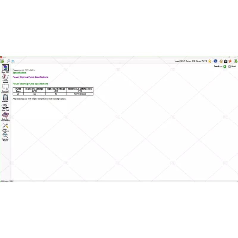 ISUZU US-IDSS DIAGNOSTIC SERVICE SYSTEM 2025.07