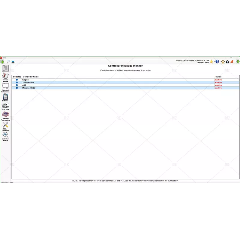 ISUZU US-IDSS DIAGNOSTIC SERVICE SYSTEM 2025.07