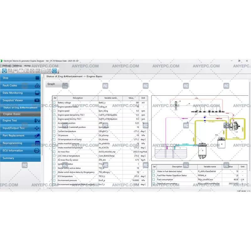 HYUNDAI INFRACORE ELECTRONIC MARINE & GENERATOR ENGINE ANALYZER 01.10 [2025.05]