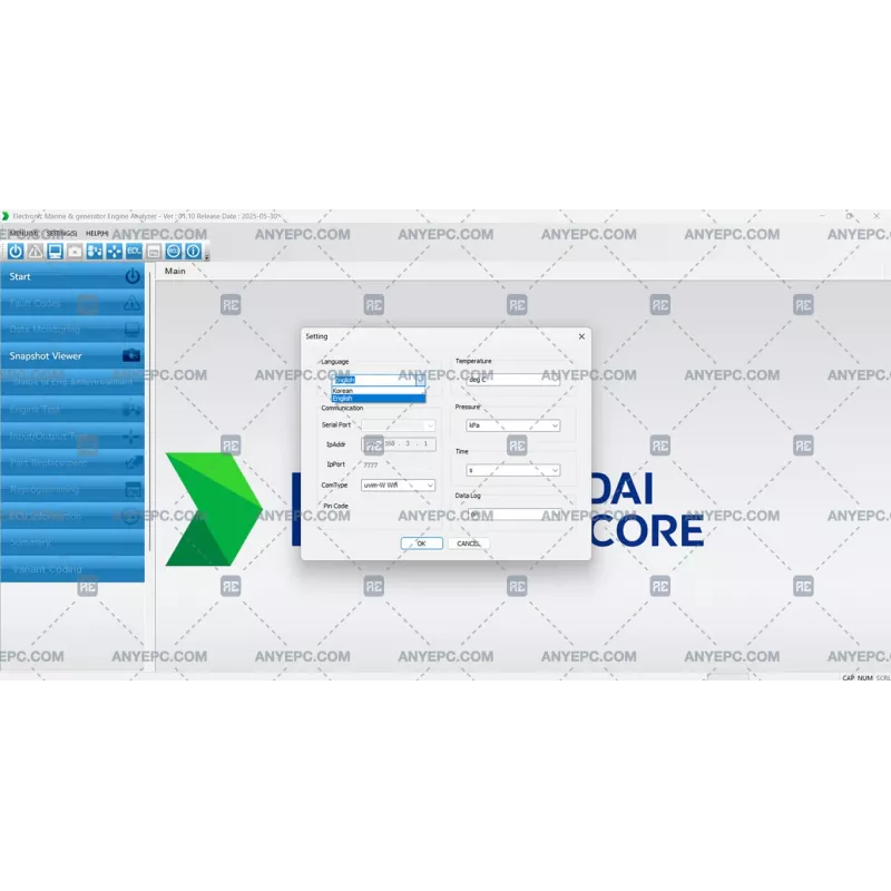 HYUNDAI INFRACORE ELECTRONIC MARINE & GENERATOR ENGINE ANALYZER 01.10 [2025.05]