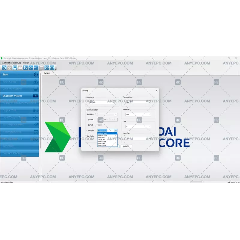 HYUNDAI INFRACORE ELECTRONIC MARINE & GENERATOR ENGINE ANALYZER 01.10 [2025.05]