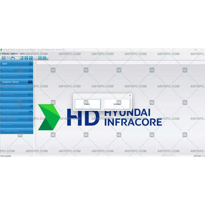 HYUNDAI INFRACORE ELECTRONIC MARINE & GENERATOR ENGINE ANALYZER 01.10 [2025.05]