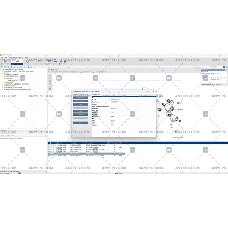 CLAAS PARTS DOC AGRICULTURAL with MACHINE CONFIGURATION 2.2 UPDATE 882 [2025.05]