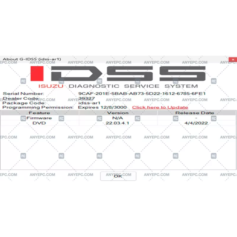 ISUZU G-IDSS DIAGNOSTIC SERVICE SYSTEM 2025.03 ISUZU G-IDSS DIAGNOSTIC SERVICE SYSTEM 2025.03