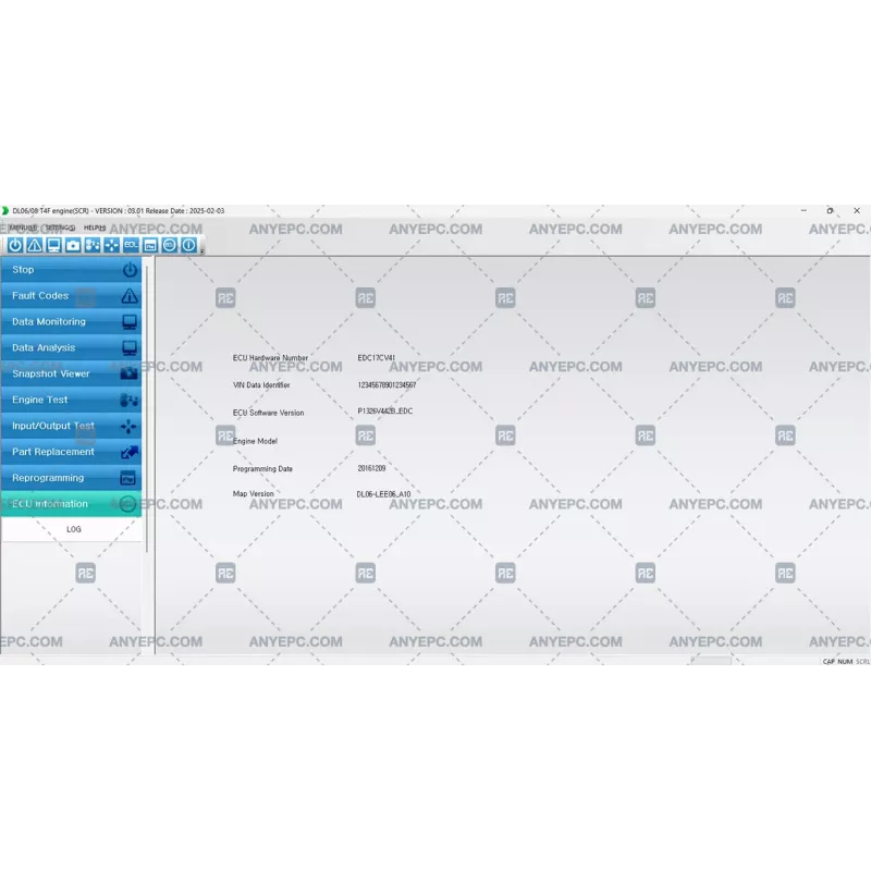 HYUNDAI INFRACORE SCR DL06-08 T4F ENGINE 03.01 [2025.02]