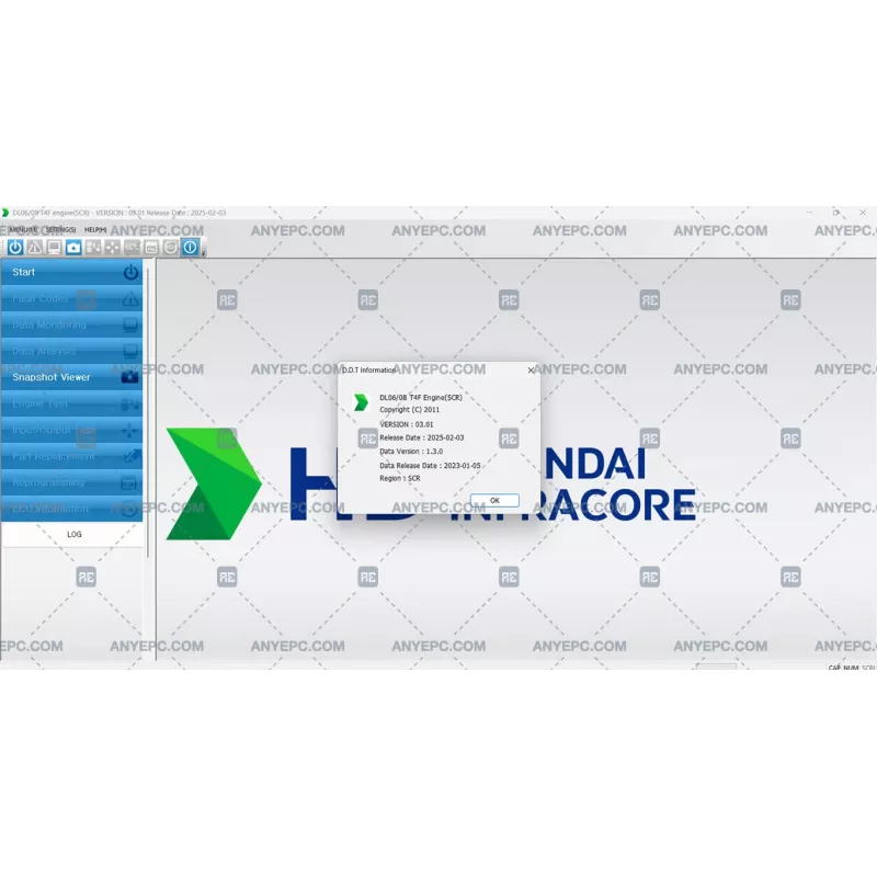 HYUNDAI INFRACORE SCR DL06-08 T4F ENGINE 03.01 [2025.02]