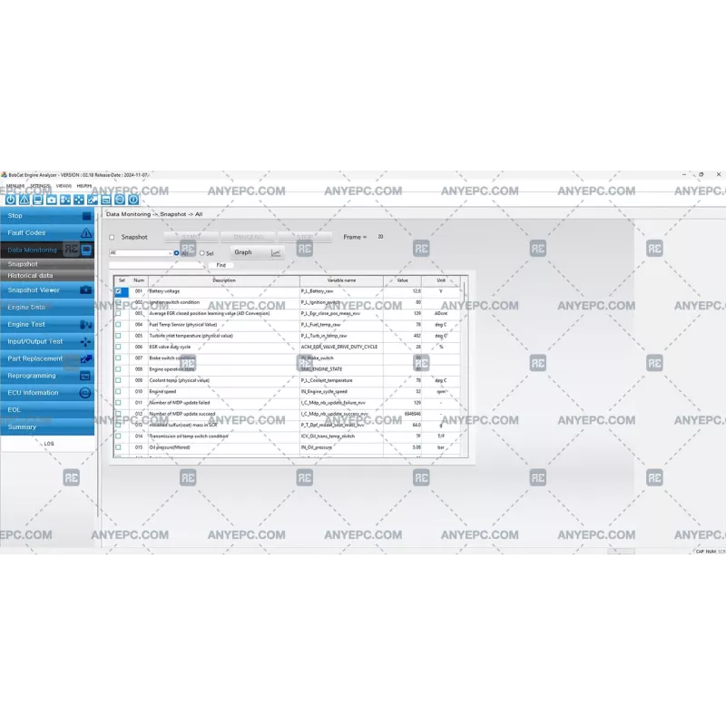 BOBCAT ENGINE ANALYZER ECU 02.18 [2024.11]