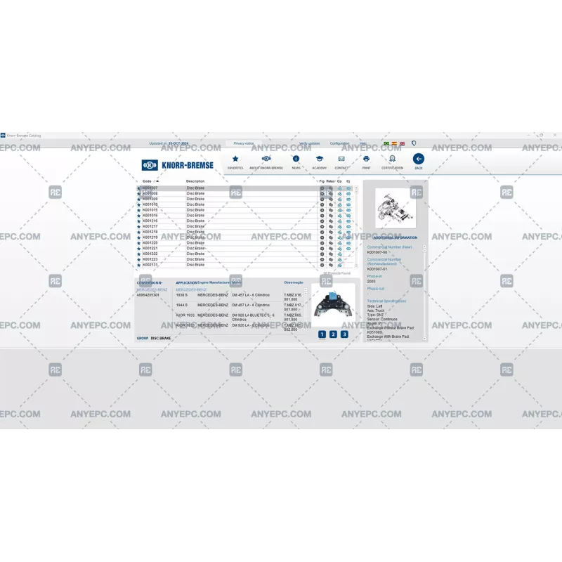 KNORR-BREMSE PARTS CATALOG 2024.10
