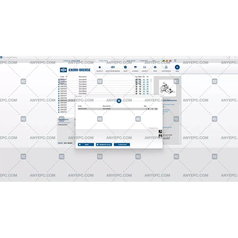KNORR-BREMSE PARTS CATALOG 2024.10