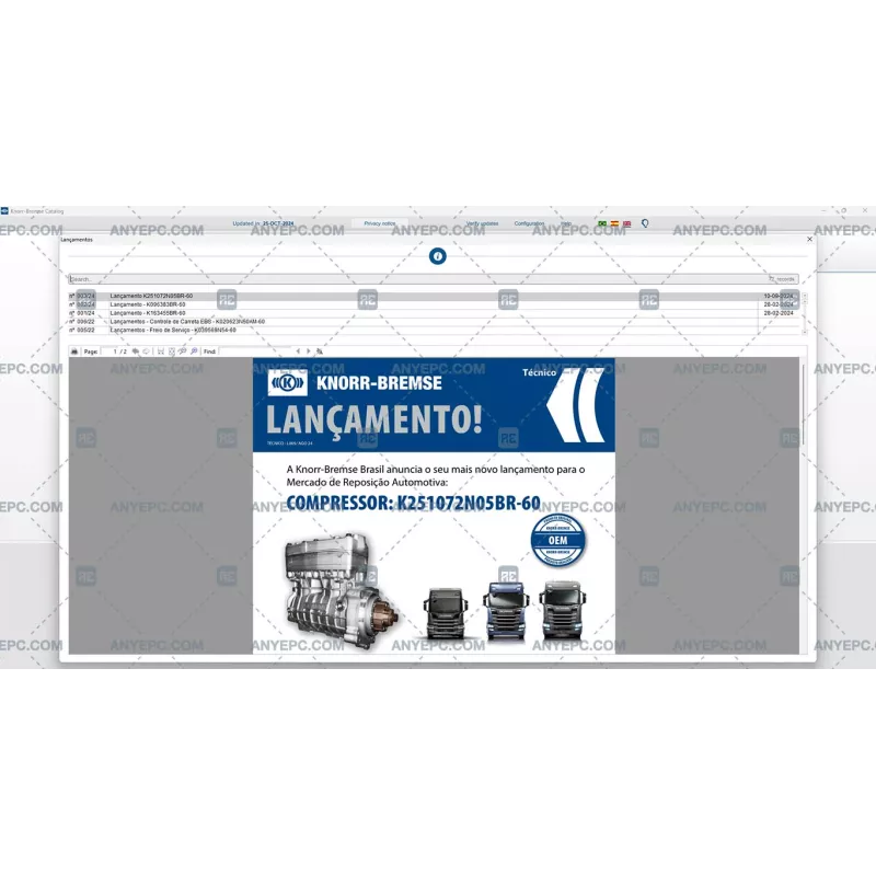 KNORR-BREMSE PARTS CATALOG 2024.10