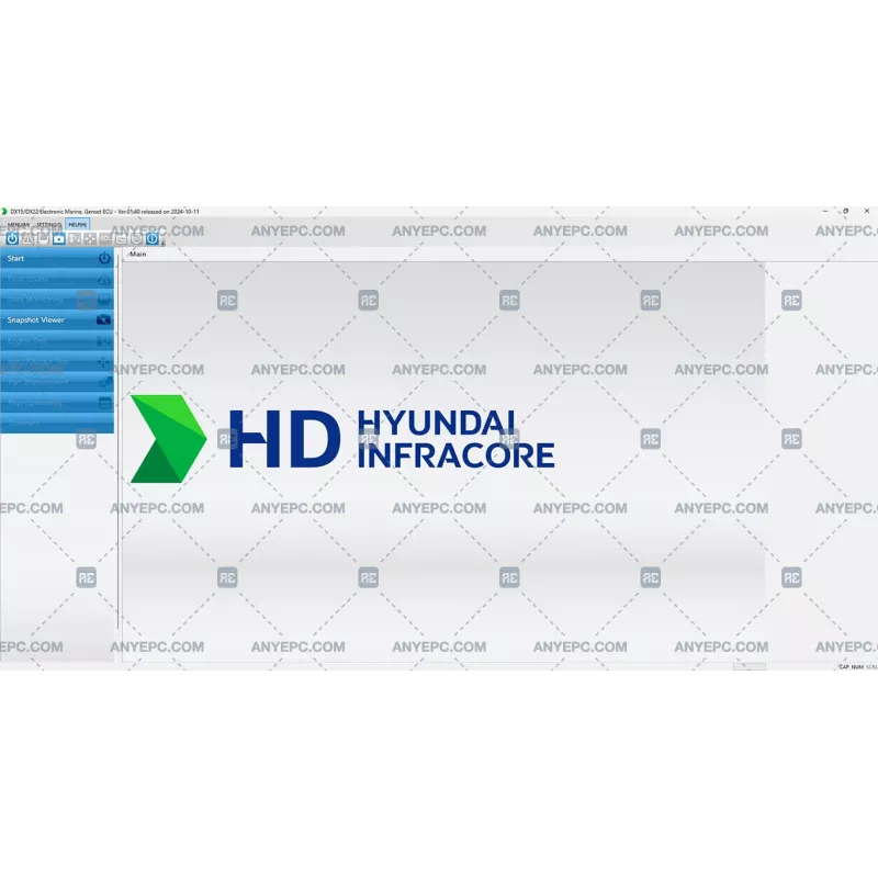 HYUNDAI INFRACORE DX15-DX22 ELECTRONIC MARINE GENSET ECU 01.40 [2024.10]