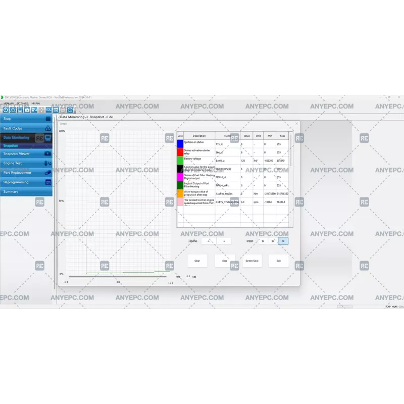 HYUNDAI INFRACORE DX15-DX22 ELECTRONIC MARINE GENSET ECU 01.40 [2024.10]