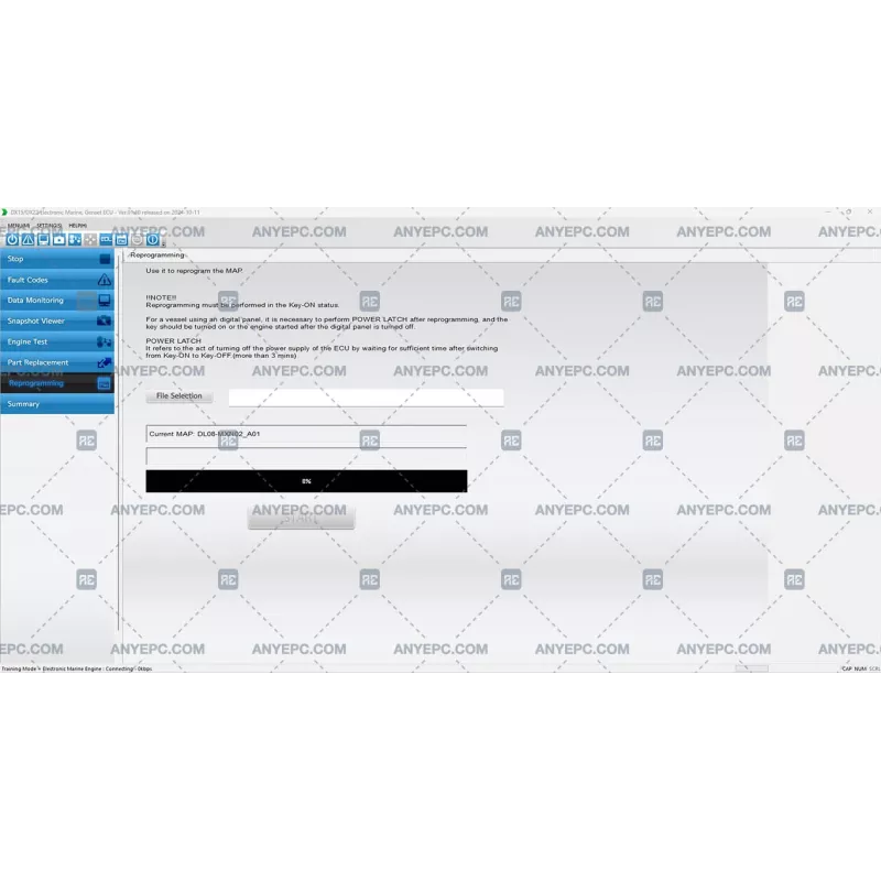HYUNDAI INFRACORE DX15-DX22 ELECTRONIC MARINE GENSET ECU 01.40 [2024.10]