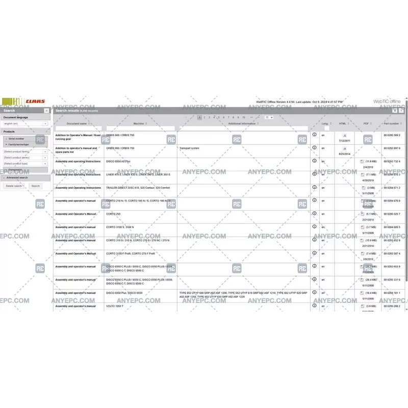 CLAAS WEBTIC OFFLINE ENGLISH 4.4.94 [2024.10]
