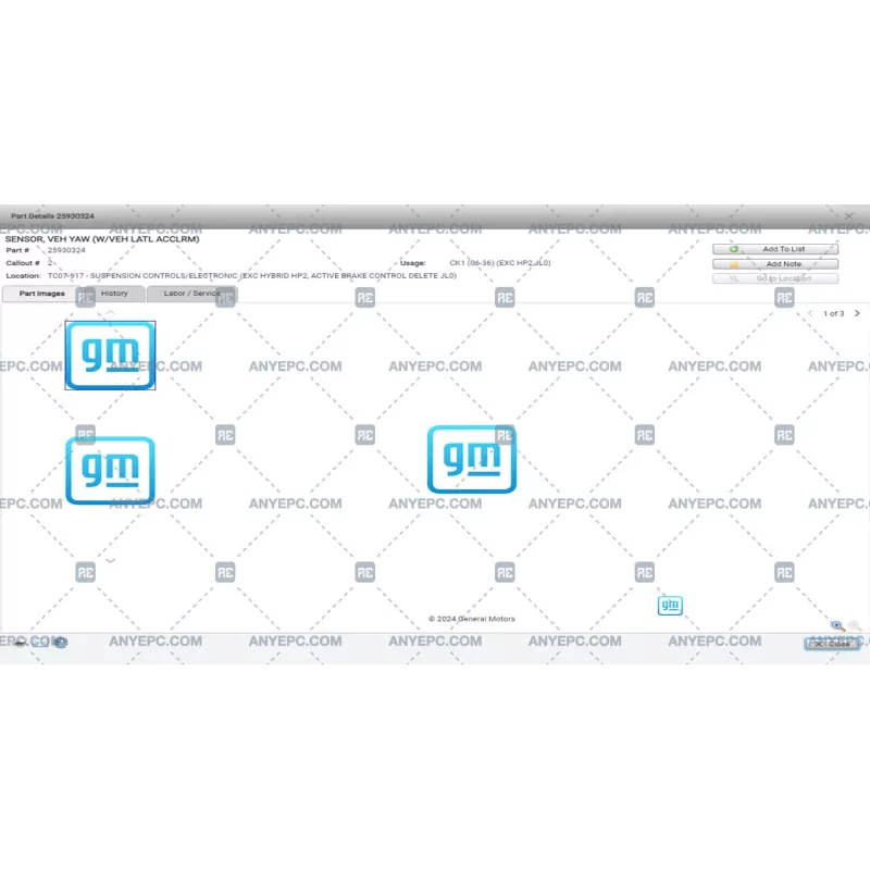 GENERAL MOTORS GMIO EPC 3.0.9-L [2024.10]