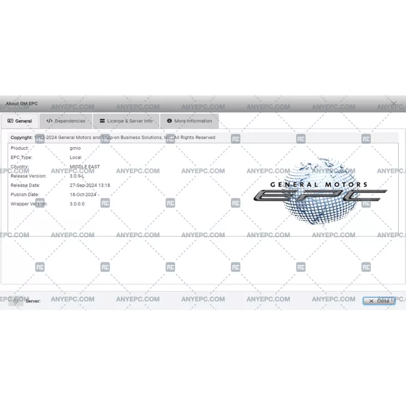 GENERAL MOTORS GMIO EPC 3.0.9-L [2024.10]
